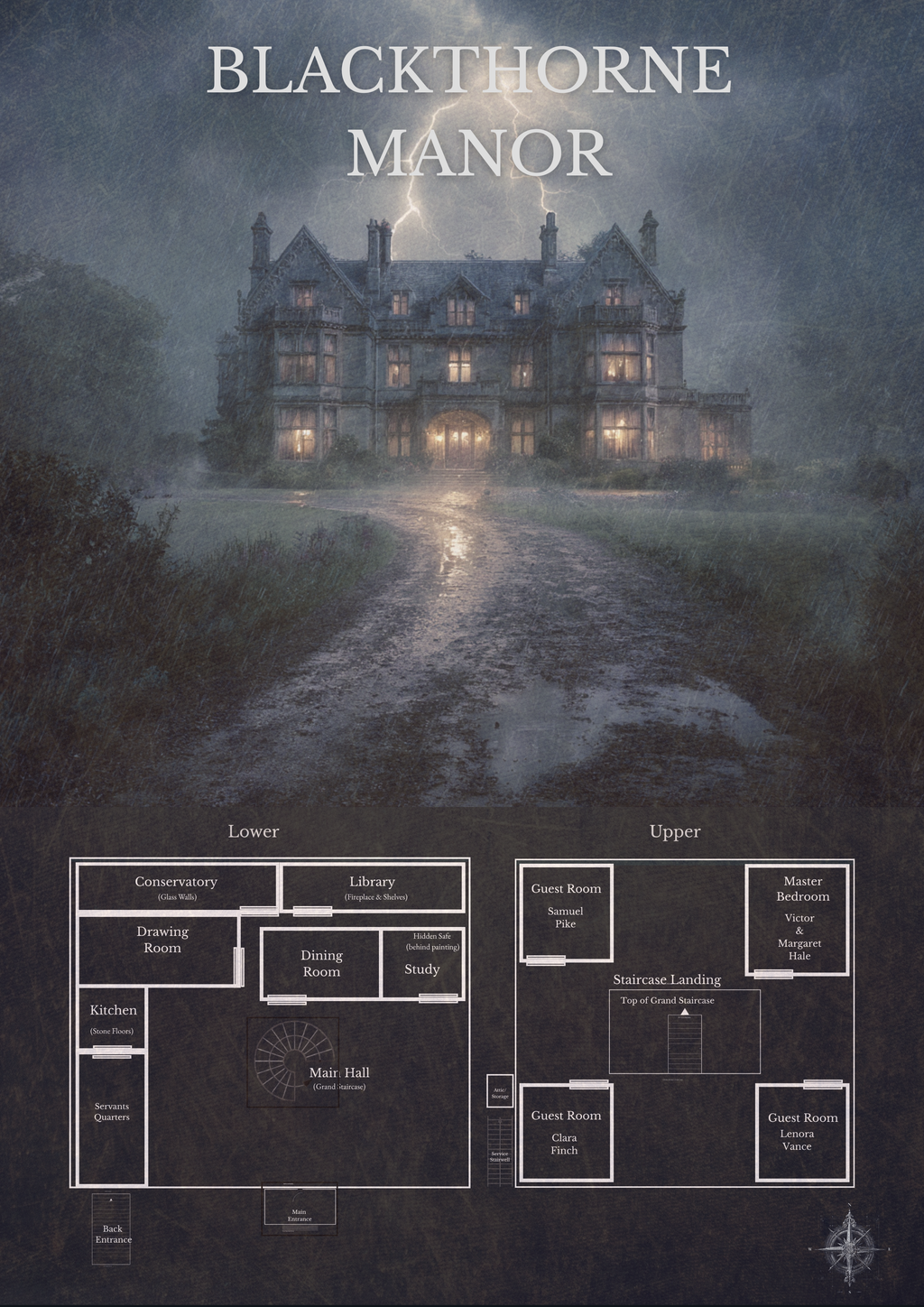 Murder at Blackthorne Manor 2GB Flash Drive Edition