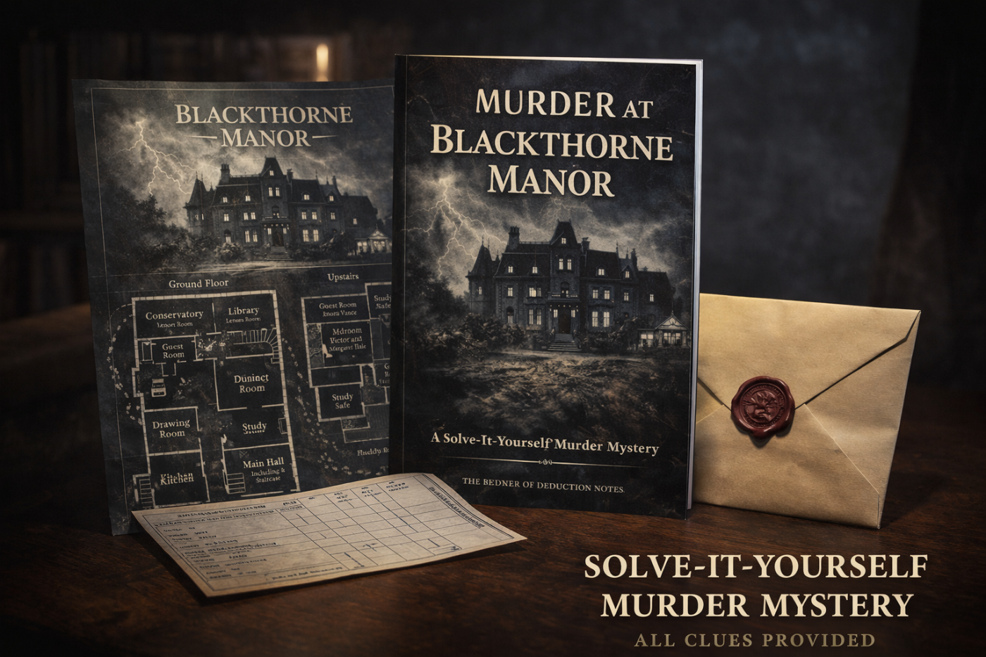Murder at Blackthorne Manor Deluxe Digital Download Now