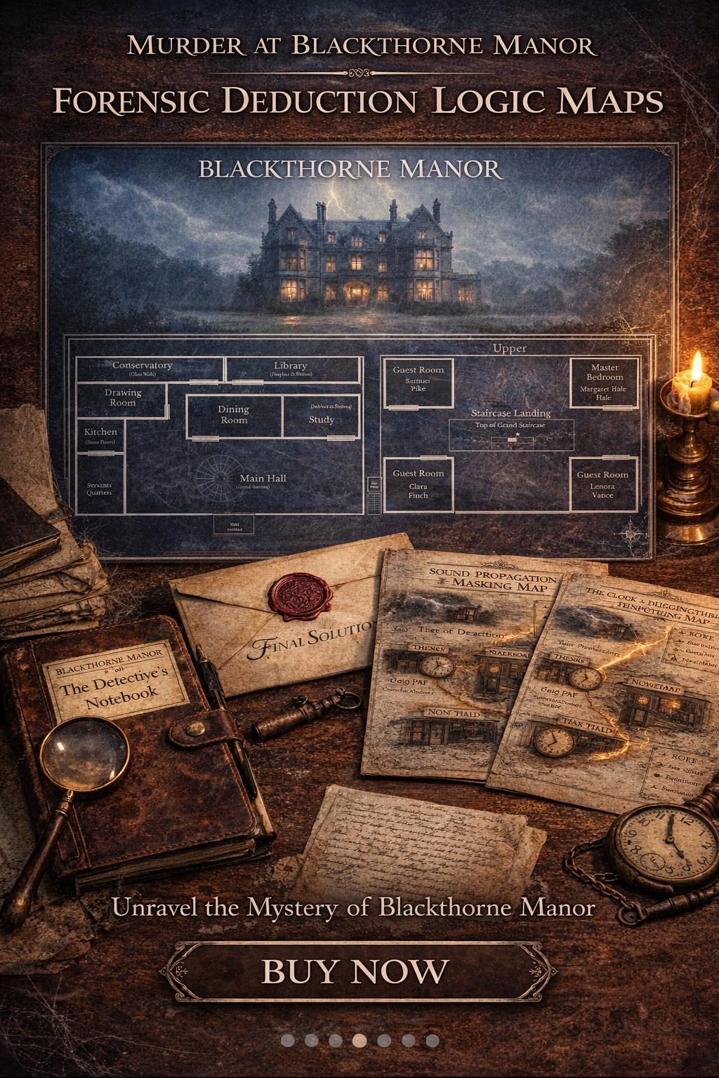 Murder at Blackthorne Manor 2GB Flash Drive Edition